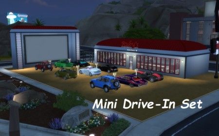 Mini Drive-In Set by fire2icewitch at Mod The Sims