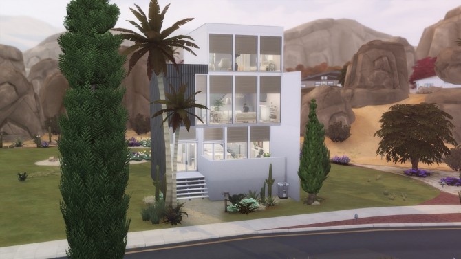 Sims 4 Simple Modern house at GravySims