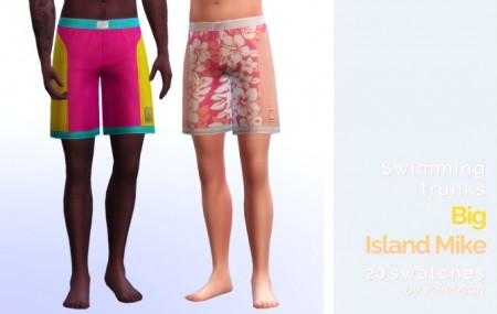 Big Island Mike swim trunks in 20 swatches at Joliebean