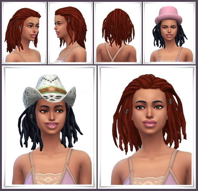 Sims 4 Lauries Shorter Dreads at Birksches Sims Blog