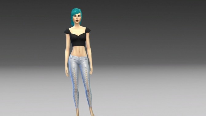 Sims 4 GP04 Laced Capris to Full Length by NintendoLover13 at Mod The Sims