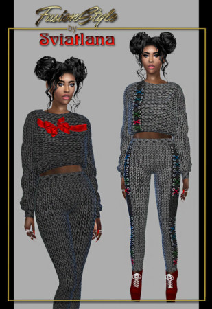 Sweater & leggings at FusionStyle by Sviatlana