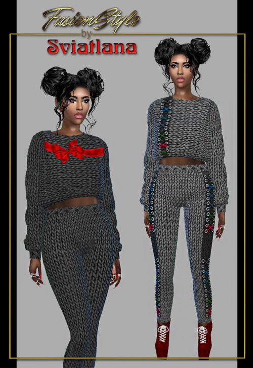 Sims 4 Sweater & leggings at FusionStyle by Sviatlana