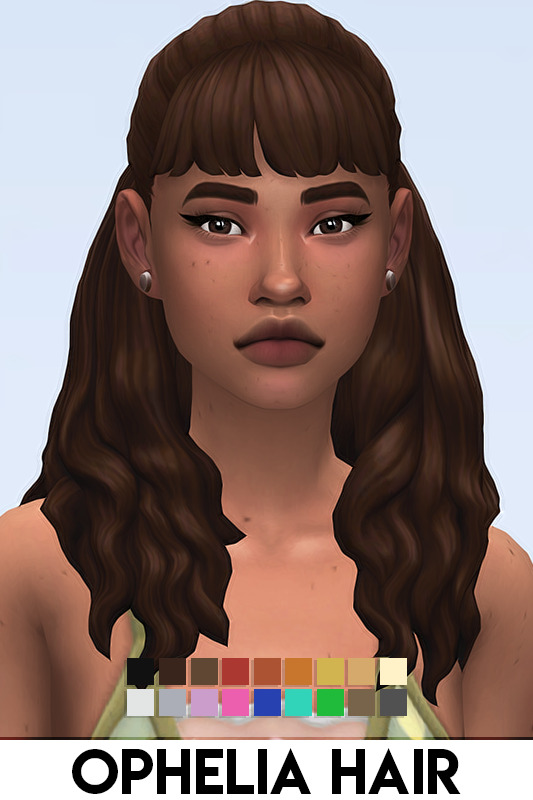 Sims 4 OPHELIA HAIR at Vikai