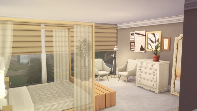 Sims 4 Simple Modern house at GravySims