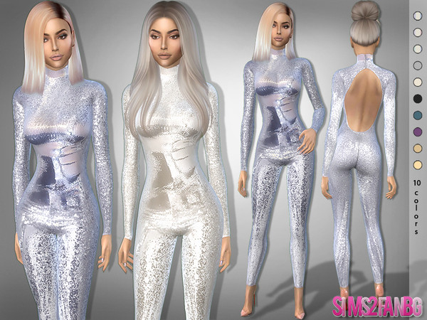 Sims 4 376 Emanuela Sequin Jumpsuit by sims2fanbg at TSR