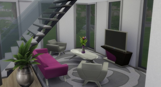 Sims 4 The Modern Oak Alcove House by Wild Lucy at Mod The Sims