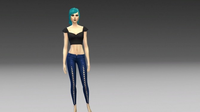 Sims 4 GP04 Laced Capris to Full Length by NintendoLover13 at Mod The Sims