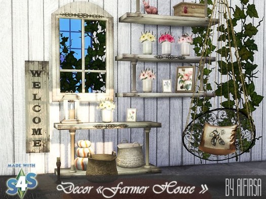Sims 4 Farmer house decor at Aifirsa