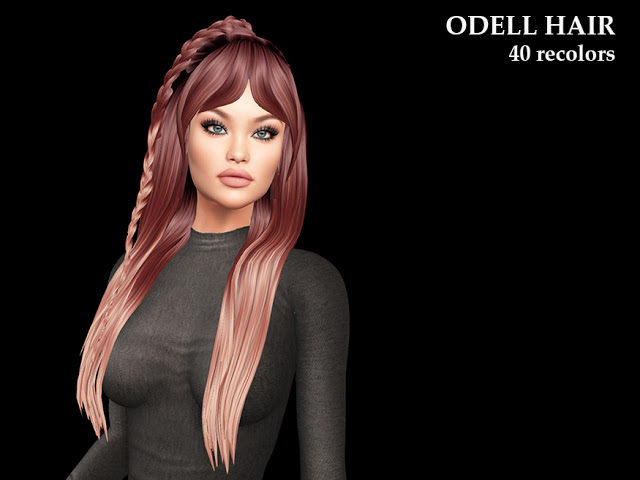 Sims 4 Odell Hair (P) at Luxuriah Sims
