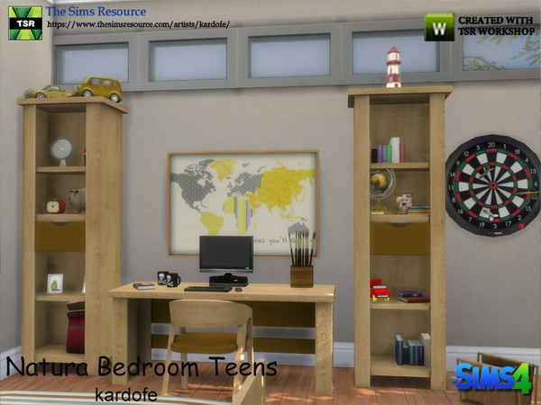 Sims 4 Natura Bedroom Teens by kardofe at TSR