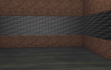 Industrial style brick walls with backsplash by lilotea at Mod The Sims