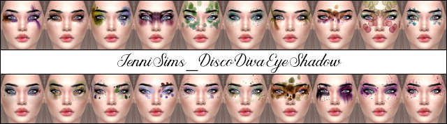 Sims 4 EyeShadow Disco Diva 80s at Jenni Sims