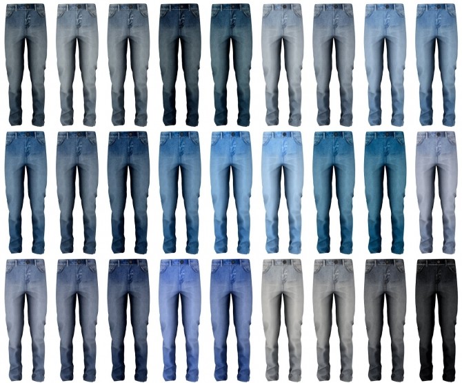 Sims 4 Straight jeans at LazyEyelids