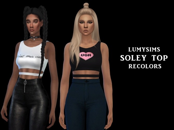Sims 4 Soley Top RC at Leo Sims
