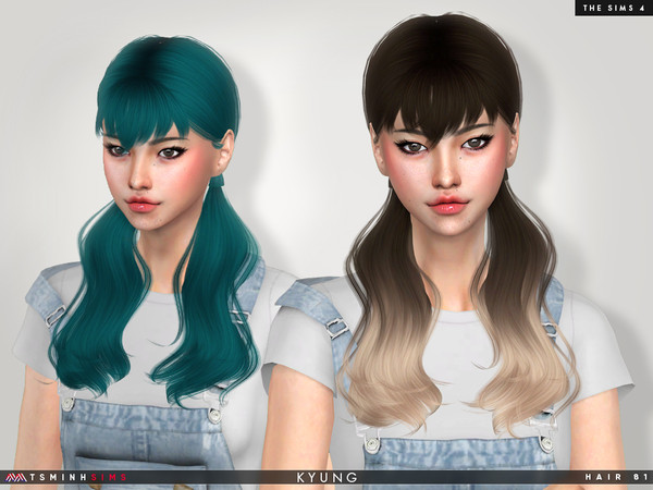 Sims 4 Kyung Hair 81 by TsminhSims at TSR