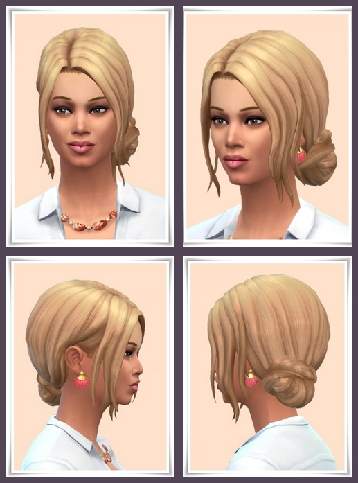 Teased Side Bun At Birksches Sims Blog Sims 4 Updates