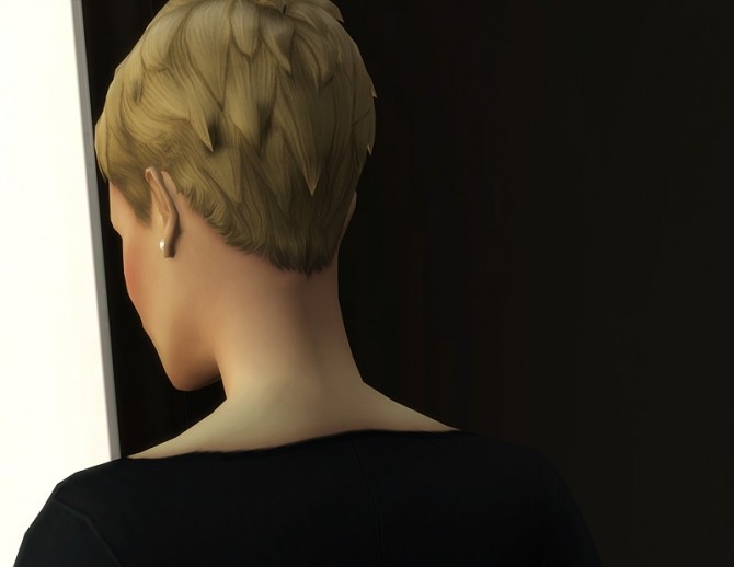 Sims 4 Short neat hair edit at Rusty Nail