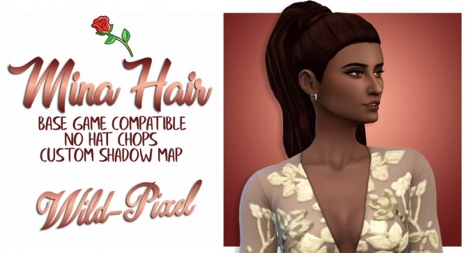 Sims 4 MINA HAIR at Wild Pixel