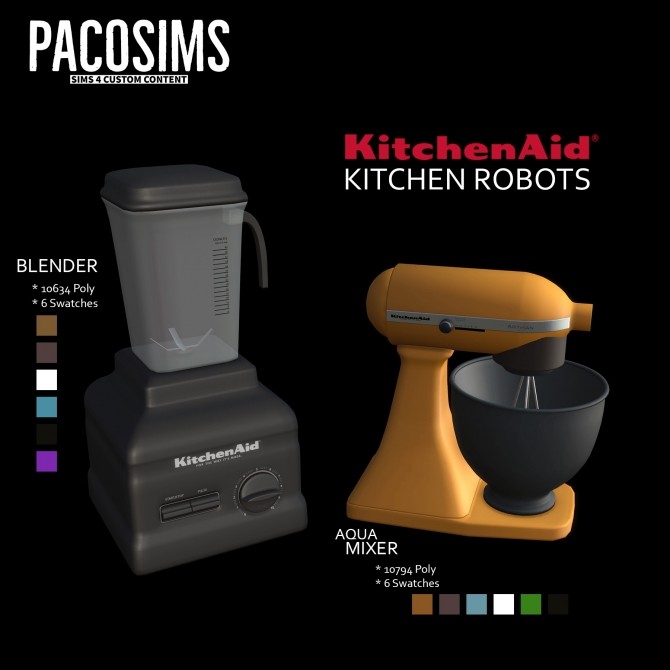 Sims 4 Kitchen Robots (P) at Paco Sims