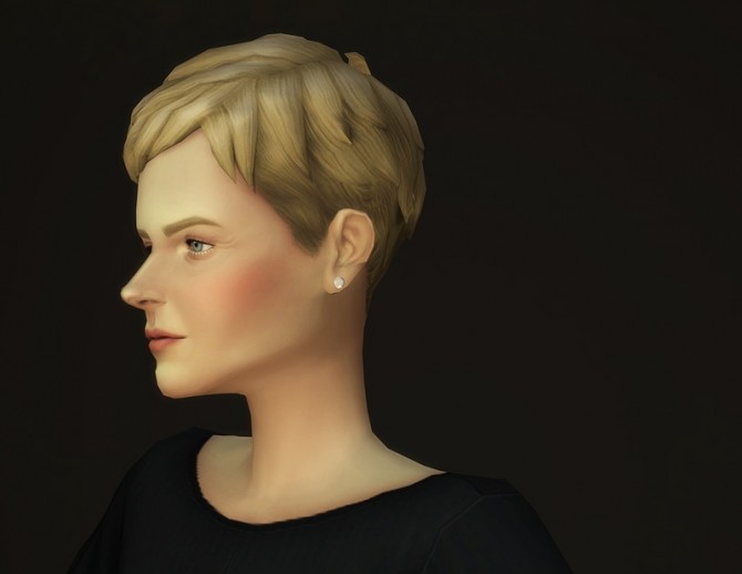 Sims 4 Short neat hair edit at Rusty Nail