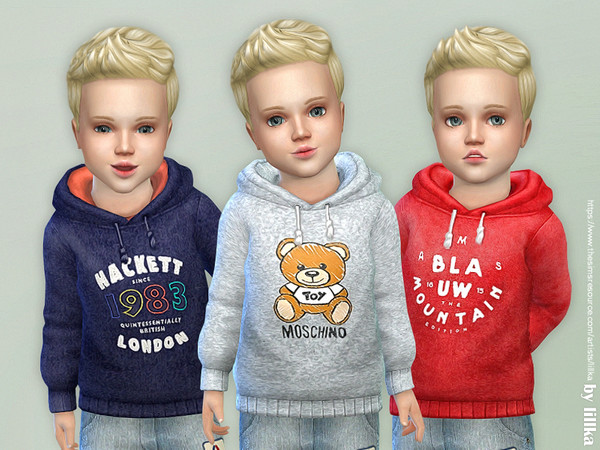 Sims 4 Hoodie for Toddler Boys P07 by lillka at TSR