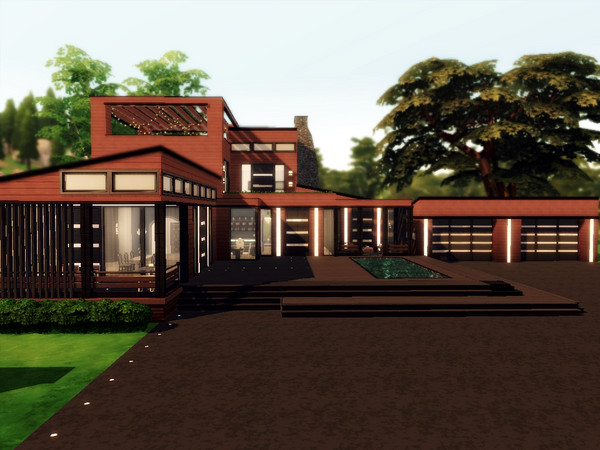 Sims 4 21 Forest Lane house by Saphrina94 at TSR