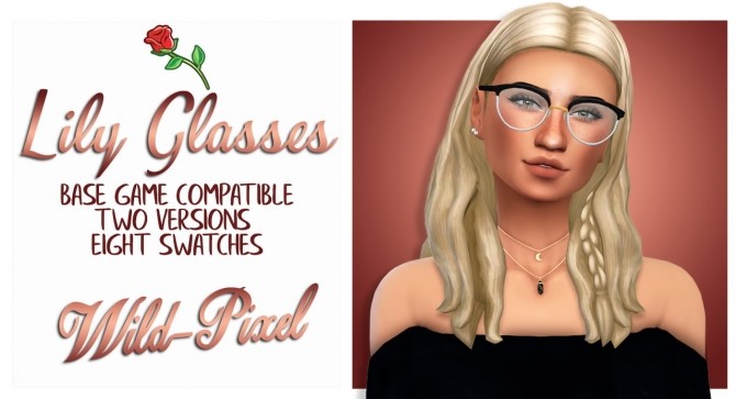 Sims 4 LILY GLASSES at Wild Pixel