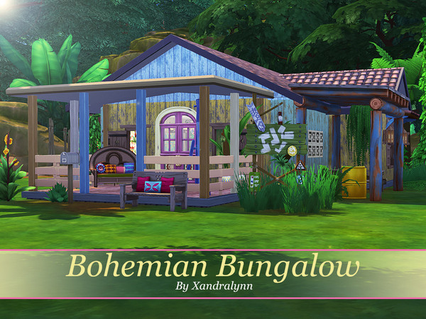 Sims 4 Bohemian Bungalow by Xandralynn at TSR
