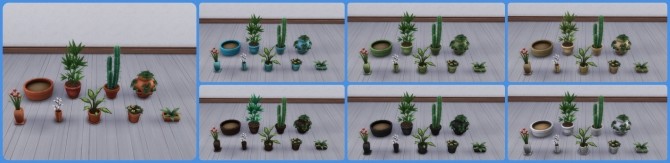 Sims 4 Matching Recolors for 9 Base Game Plants by simsi45 at Mod The Sims