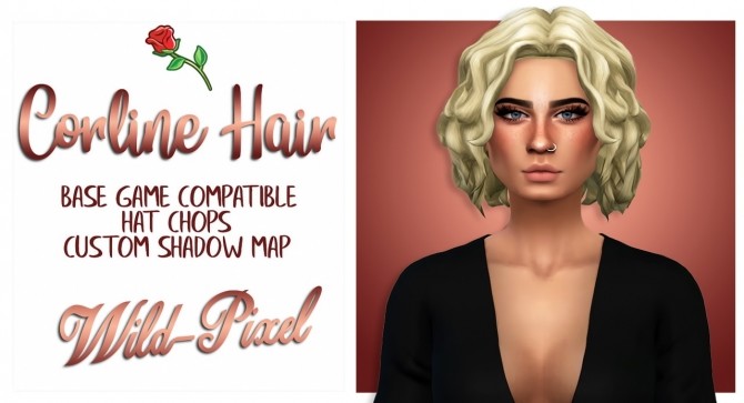 Sims 4 CORLINE HAIR at Wild Pixel
