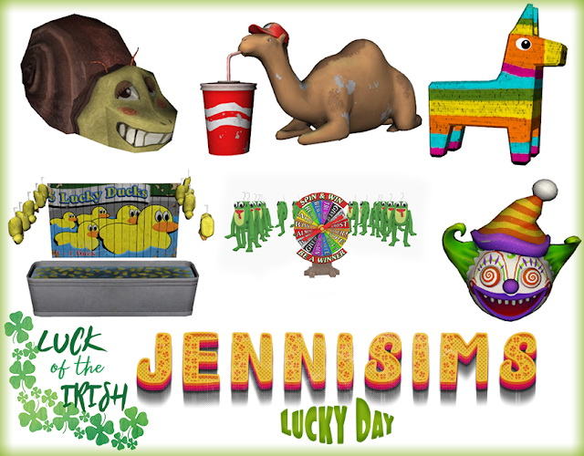 Sims 4 Decorative Lucky Day 6 Items at Jenni Sims