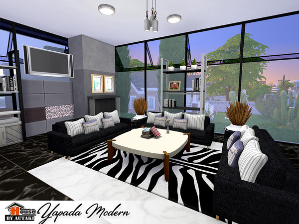 Sims 4 Yapada Modern house by autaki at TSR