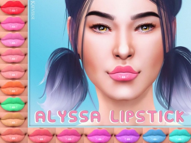 Sims 4 Alyssa Lipstick at Katverse