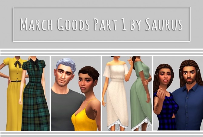 Sims 4 March Goods Part 1 at Saurus Sims
