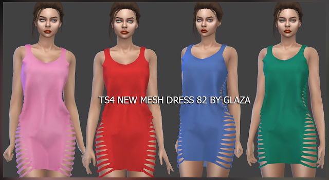 Sims 4 Dress 82 (P) at All by Glaza