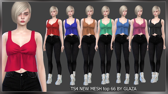 Sims 4 Top 66 at All by Glaza