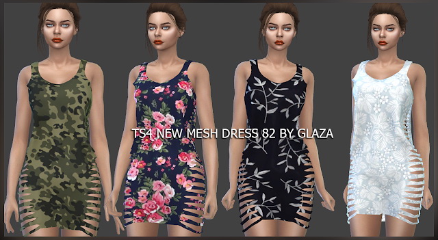 Sims 4 Dress 82 (P) at All by Glaza