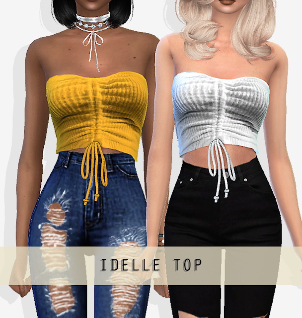 Sims 4 IDELLE TOP at Grafity cc