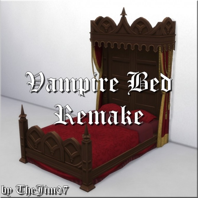 Sims 4 Vampire Bed Remake by TheJim07 at Mod The Sims