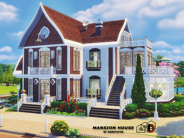 Sims 4 Mansion house by Danuta720 at TSR