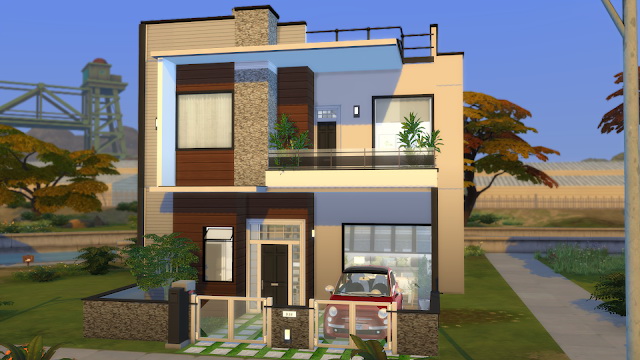 Sims 4 Modern house at Dinha Gamer