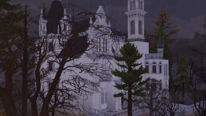 Sims 4 Vampire Castle Unfurnished at GravySims