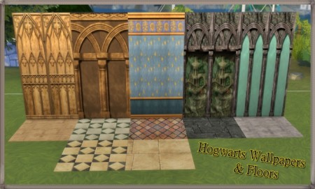 Hogwarts random wall and floor set by JH by huso1995 at Mod The Sims