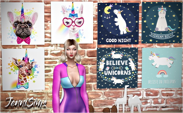Sims 4 Paintings Believe In Unicorns at Jenni Sims