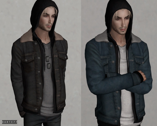 Sherpa Jacket & Hoodie (P) at Darte77 » Sims 4 Updates