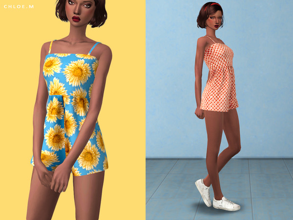 Sims 4 Jumpsuit by ChloeMMM at TSR