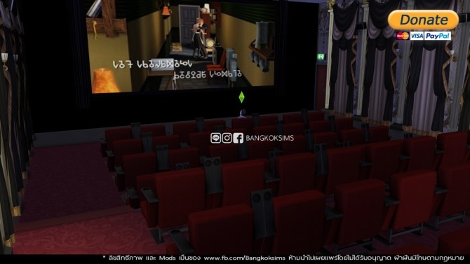 Sims 4 Neplex movie theatre (P) at BangkokSims