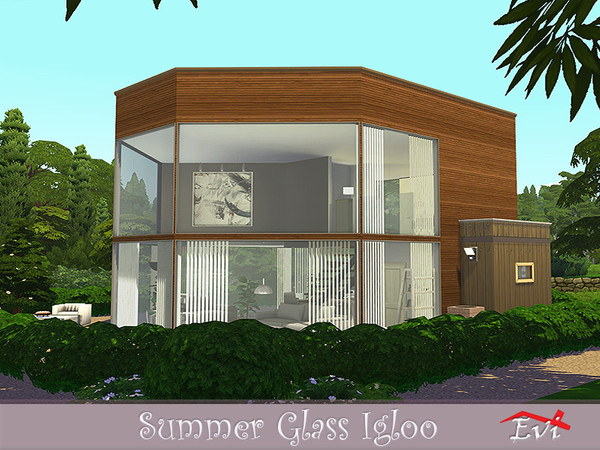 Sims 4 Summer Glass Igloo by evi at TSR