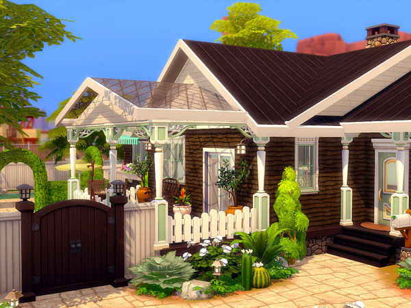 Sims 4 Mint Chocolate house Nocc by sharon337 at TSR